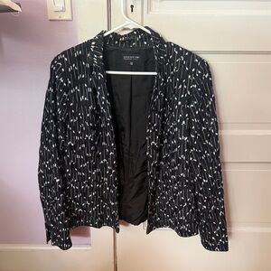 Jones New York, Black and White Patterned Blazer